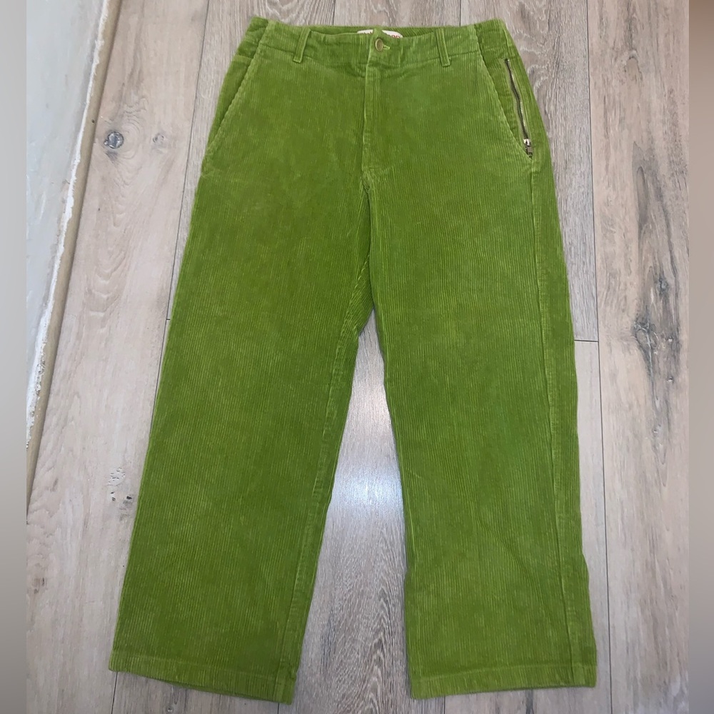 Richardson Corduroy Work Chino Baggy Pants Lime Green Size: Medium